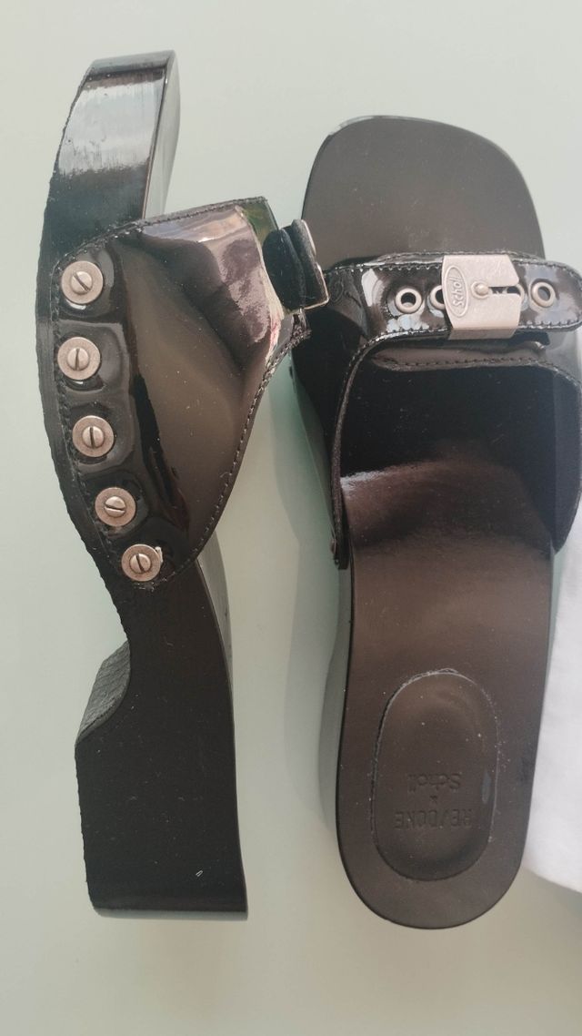 Sandalias RE DONE x Scholl Pescura Negro