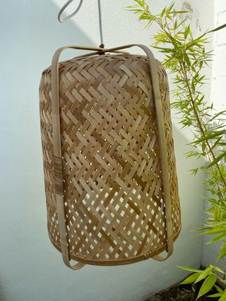 Lámpara de techo IKEA Knixhult bambú