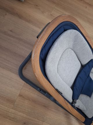 Hamaca Maxi-Cosi madera y tela azul