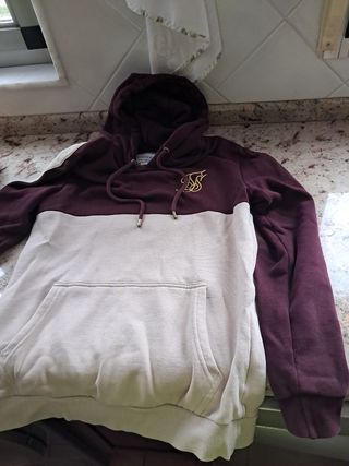 Sudadera SikSilk Granate Beige Talla XS