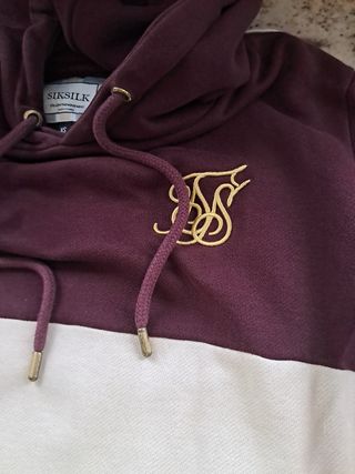 Sudadera SikSilk Granate Beige Talla XS