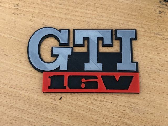 Emblema GTI 16V Golf MK2