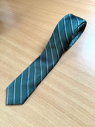 Corbata Adolfo Domínguez Verde Rayas