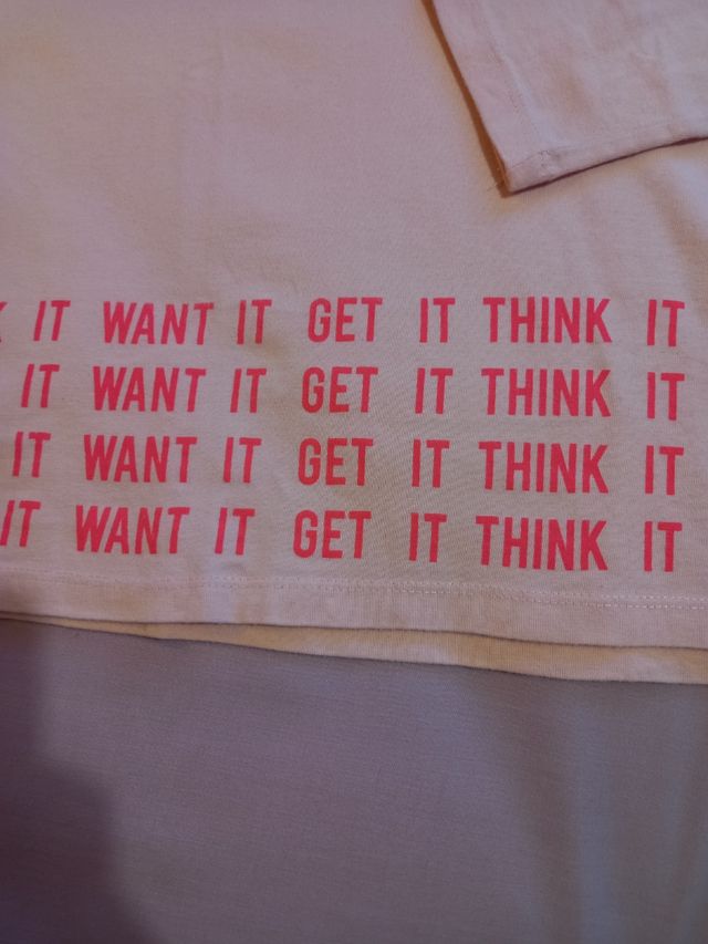 Maglia bambina OVS rosa scritta