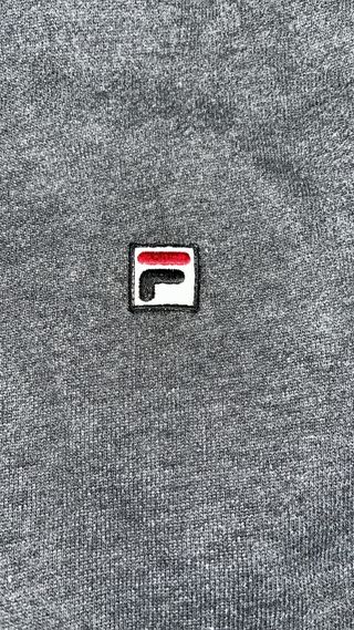 Sudadera Fila gris oscuro con cremallera