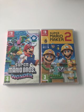Super Mario Maker 2 y Super Mario Bros Wonder Nint