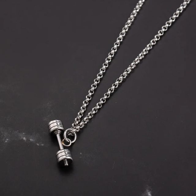 Cadena con colgante de pesas de acero