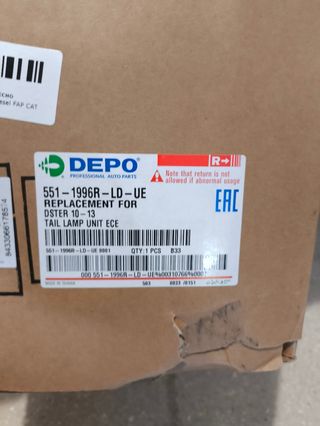 Piloto trasero derecho Dacia Duster 2010-2013