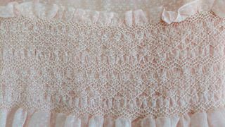 Camisón vintage rosa hecho a mano