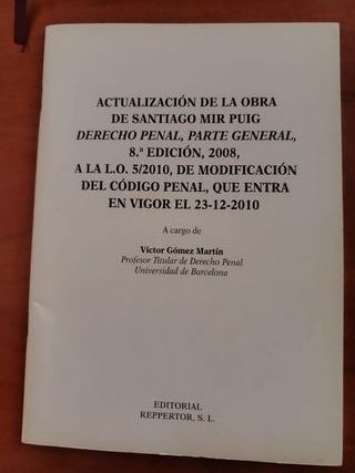 Derecho penal. Parte general