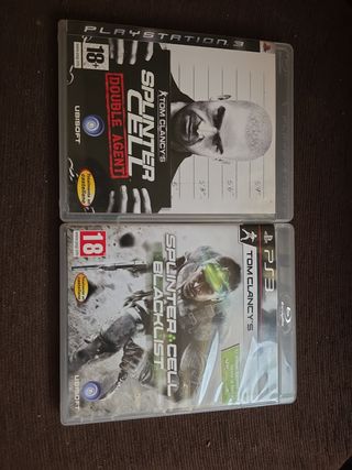 Juegos PS3 Splinter Cell Double Agent y Blacklist