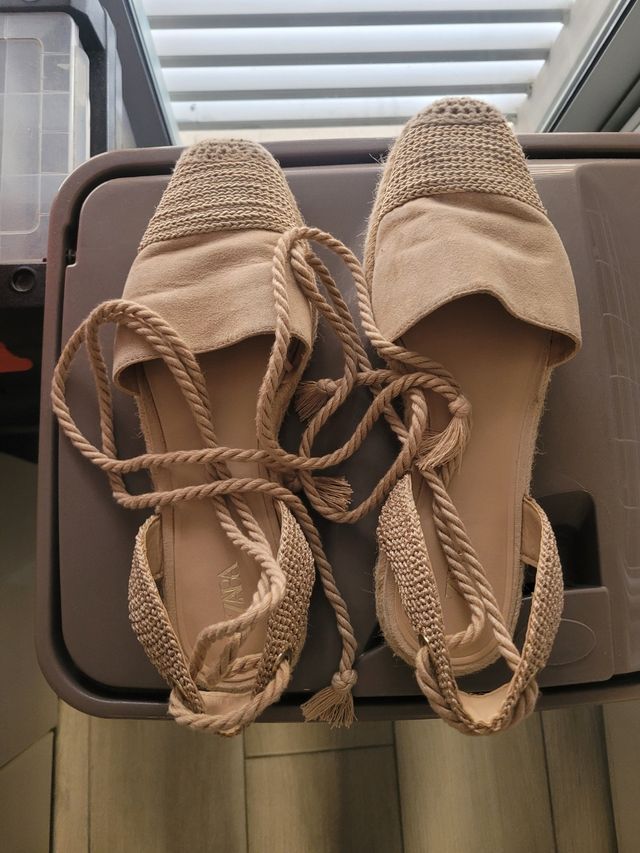Espadrillas Zara Beige Taglia 40