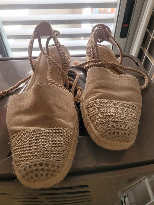 Espadrillas Zara Beige Taglia 40