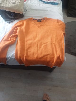 Jersey naranja hombre