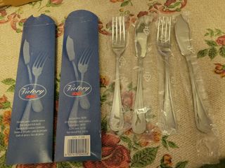 2 Set posate pesce in metallo