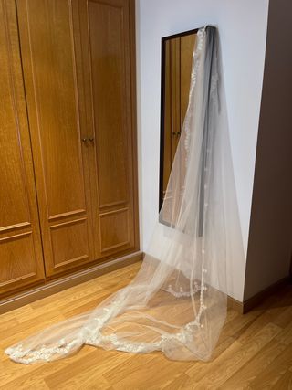 Velo de Novia Blanco Encaje