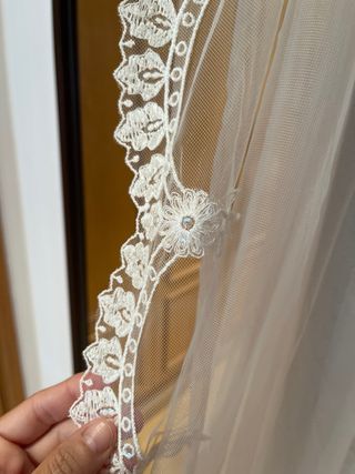 Velo de Novia Blanco Encaje