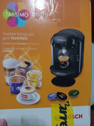 Cafetera Tassimo Bosch Negra