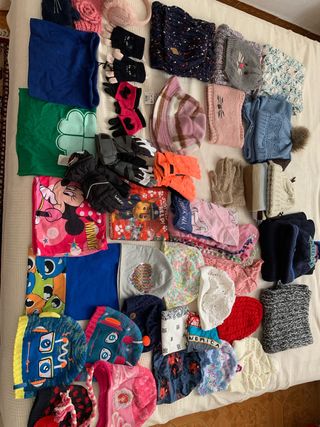 Gorros, guantes y bufandas para invierno  niños 