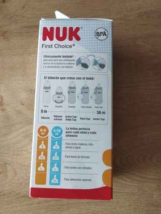 Biberón NUK First Choice+ 0-6 meses