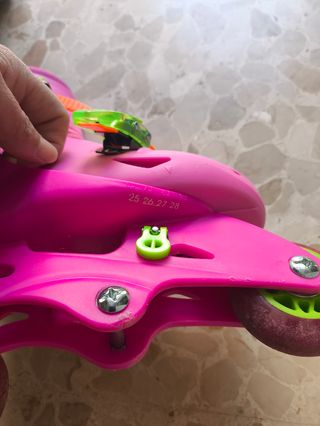 Patines infantiles rosas