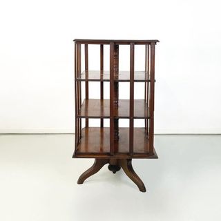 Librería giratoria vintage madera años 20