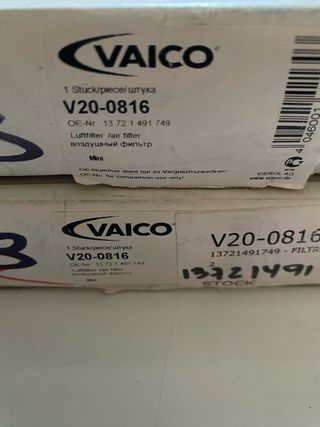 2x LOTE FILTROS AIRE MINI R52 R53