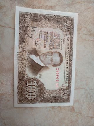 Billete 100 Pesetas Romero de Torres 1953