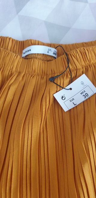 Pantalón Palazzo Mujer Pliegues Lefties Talla L