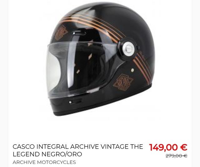 Casco Integral Archive Vintage The Legend