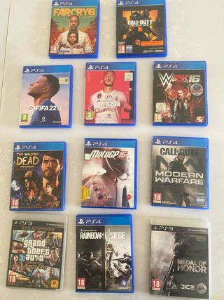 Pack 9 Juegos PS4 y 2 PS3