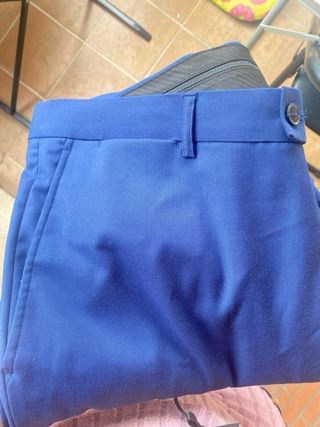 Pantalón de traje Boston azul hombre talla 56