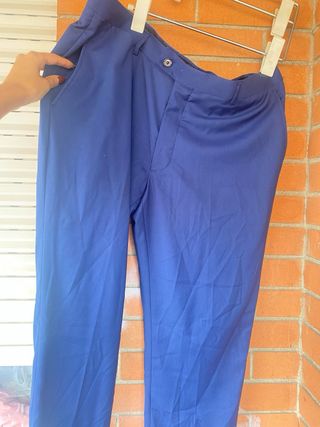 Pantalón de traje Boston azul hombre talla 56