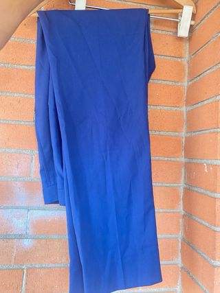 Pantalón de traje Boston azul hombre talla 56