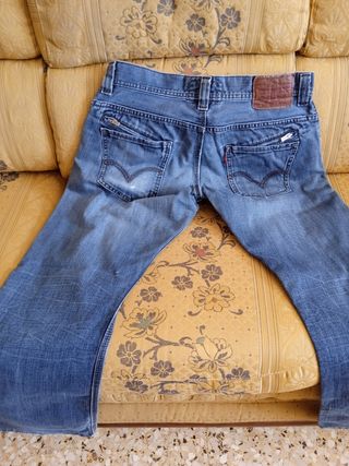 Pantalón Levis Hombre Azul Slim Straight
