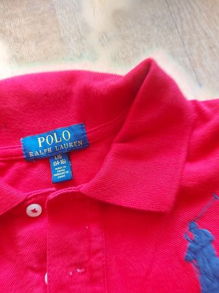 Polo Ralph Lauren Niño Rojo Talla L 14/16
