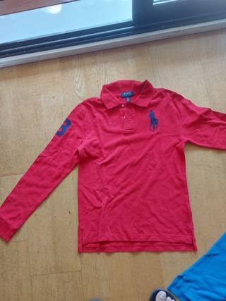 Polo Ralph Lauren Niño Rojo Talla L 14/16
