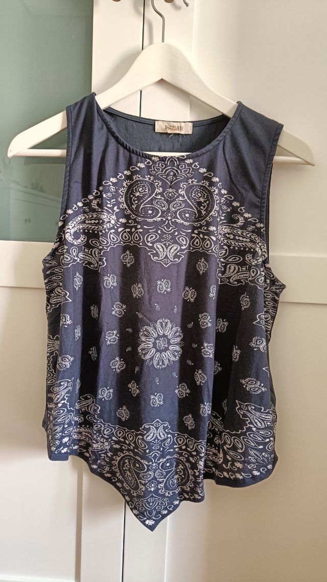 Top bandana azul Slowlove