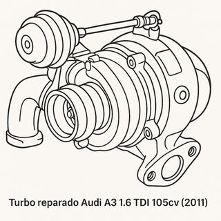 Turbo Audi A3 1.6 TDI 105cv (2011) Reparado