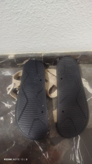 Sandalias esparto beige nuevas sin estrenar