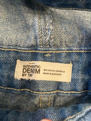 Peto vaquero corto Zara