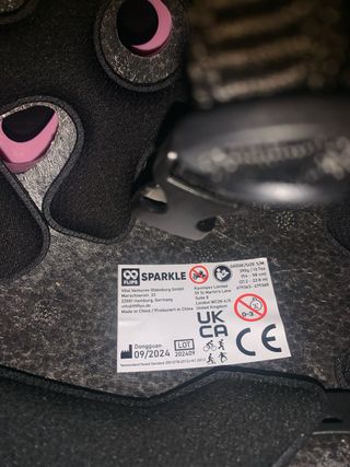 Casco Patines Niña Rosa