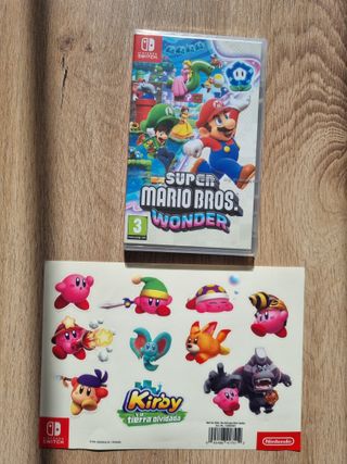 Adesivi Mario Bros Sealed Wonde + Kirby