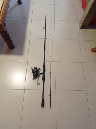 Caña de pescar con carrete precio de compra 130 e 