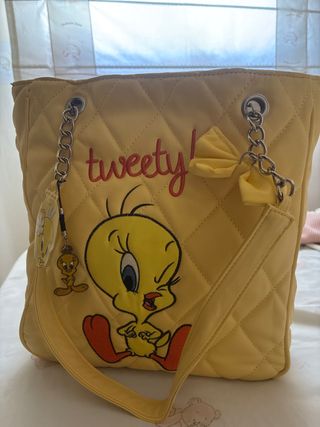 Bolso Looney Tunes Tweety Amarillo Nuevo