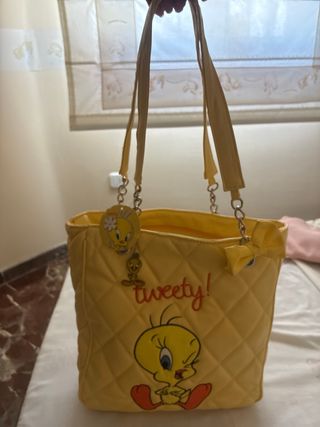 Bolso Looney Tunes Tweety Amarillo Nuevo