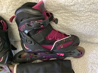Patines Oxelo Talla 37-40 + Protecciones y Bolsa 