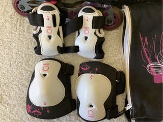 Patines Oxelo Talla 37-40 + Protecciones y Bolsa 