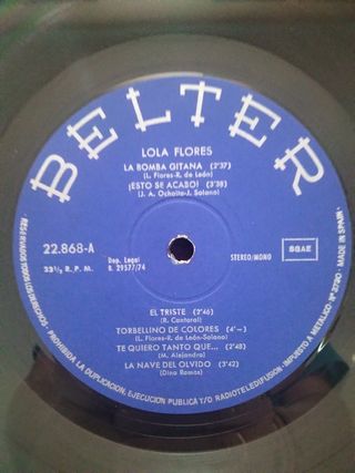 Vinilo LP Lola Flores
