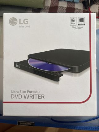 LG Grabadora DVD Externa Ultra Slim Portátil